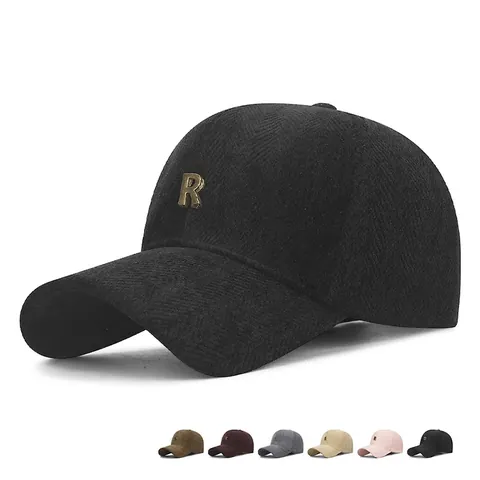 Casquette De Baseball Motif Chevrons Logo R Métal Réglable Extérieur Solaire Pour Hommes Femmes