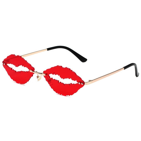Gafas De Sol Retro Para Mujeres Con Forma Especial De Espejo Sin Marco