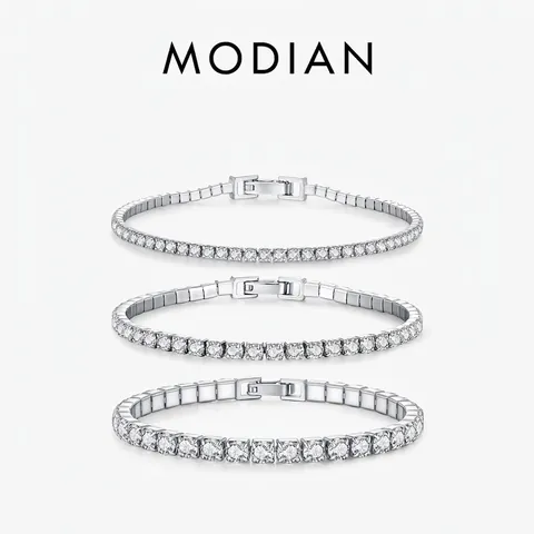 Funkelndes Zirkonia Tennis Armband Aus 925 Sterlingsilber Für Damen Elegantes Luxus Handschmuck