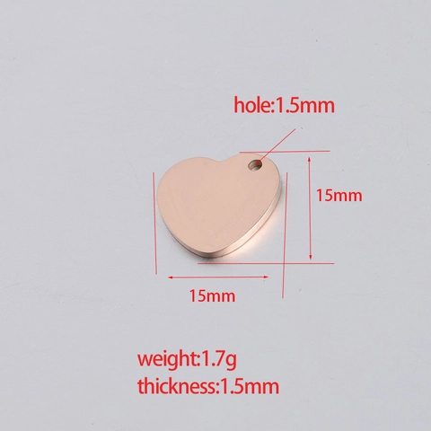 Herz Anhänger 304 Edelstahl Spiegelpoliert Für DIY Schmuckherstellung Basteln Halsketten Armbänder Zubehör