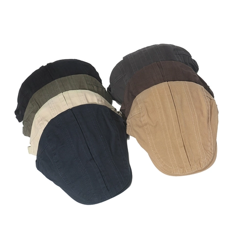Vintage Schiebermütze Baumwolle Verstellbar Britischer Retro Stil Ivy Hut Für Herren