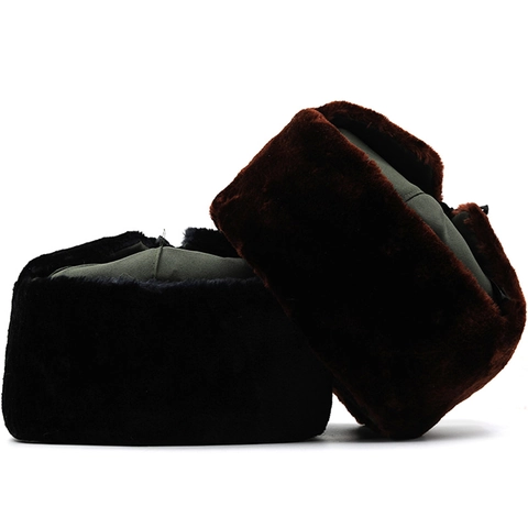 Colbacco Invernale Da Uomo In Finta Pelliccia Ispessita Paraorecchie Antivento Cappello Bomber Per Esterno Caldo Ushanka