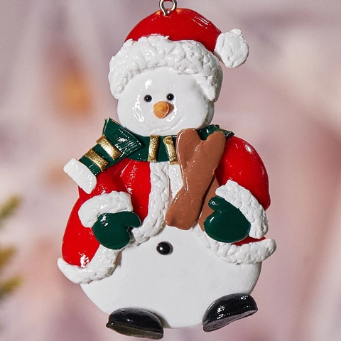 Christmas Tree Hanging Ornaments Polymer Clay Gingerbread Man Santa Claus Snowman Festive House Pendants Decoration