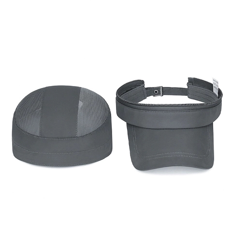 Detachable Top Sun Hat Polyester 2-In-1 Flat Top Cap And Visor Quick Dry Outdoor Sport Adjustable Breathable