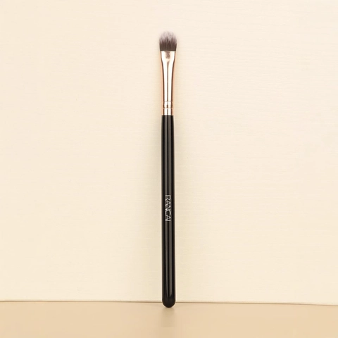 Professional Concealer Brush Tongue Shape Lip Brush Synthetic Fiber Bristles Wood Handle Makeup Detail Tool