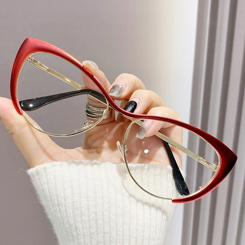 Occhiali Da Sole Cat Eye Anti Luce Blu Montatura In Metallo Retro Farfalla Chic Occhiali Per Donna Vintage Alla Moda