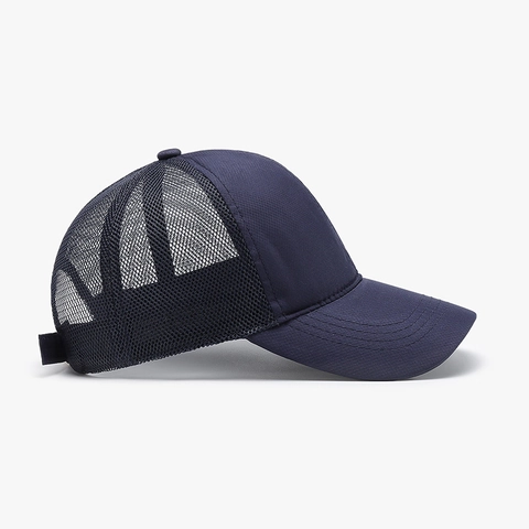 Unisex Breathable Mesh Baseball Cap Polyester Trucker Hat Adjustable Sun Protection Outdoor Sports Casual