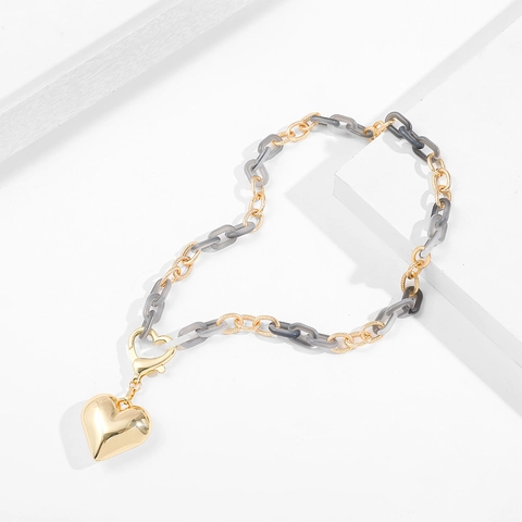 Vintage Roestvrij Stalen Traan Halsketting Met Abalone Schelp Inleg Strass Hanger Goud Zilveren Ketting Vrouwen Sieraden Cadeau