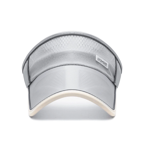 Reflective Sun Visor Hat For Women Empty Top Breathable Mesh Quick Dry Long Brim Sports Running Adjustable Polyester