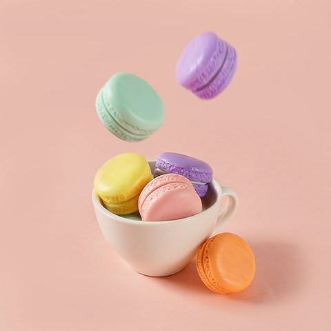 Modèle De Gâteau Macaron Artificiel PVC Simulation Dessert Accessoires Photographie Faux Biscuits Décoratifs Pour Boulangerie Cuisine