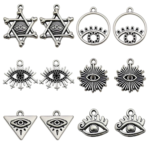 Eye Of Horus Charms All Seeing Eye Anhänger Zinklegierung DIY Schmuckherstellung Zubehör Antiksilber Stil