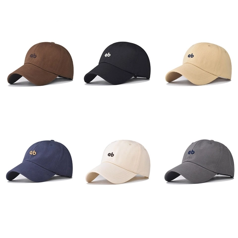 Baseball Kappe Baumwolle Bestickte Buchstaben AB Verstellbar Sonnenschutz Lässiger Outdoor Sport Hut Für Herren Damen