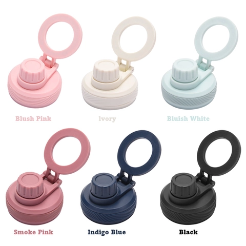 Magnetic Phone Holder Water Bottle Lid Wide Mouth Replacement Cap Portable Handle Plastic Silicone