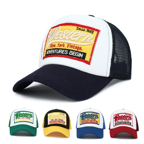 Cappello Trucker Vintage Western In Rete Traspirante Berretto Da Baseball Con Patch Ricamata Snapback Regolabile Per Uomini Donne