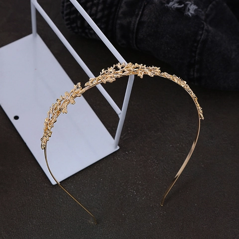Vintage Hohle Metall Blatt Stirnband Retro Wald Stil Gold Silber Legierung Zweig Haarreif Für Damen Hochzeit Party Zubehör