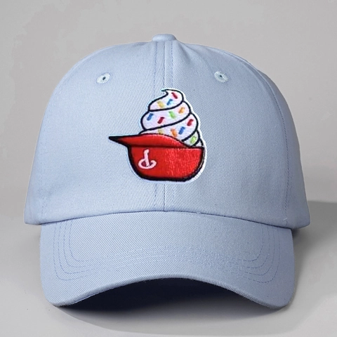 Gorra De Béisbol Con Bordado De Helado Ajustable Sombrero De Sol Para Exterior Casual Unisex