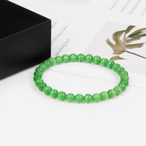 Naturstein Perlenarmband Rund Achat Tigerauge Elastisch Handgefertigt Heilung Schmuck Für Damen