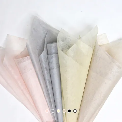 Milk Cotton Flower Wrapping Paper Waterproof Lining Sheets Pull-Out Dispenser Floral Gift Packaging Supplies Korean Style Textured Fiber Wrap