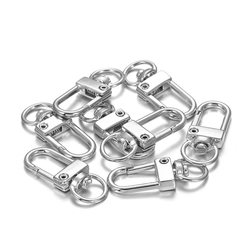 Rotating Lobster Clasp Metal Swivel Trigger Snap Hook For DIY Keychain Jewelry Making Findings Alloy Bag Accessory Pendant