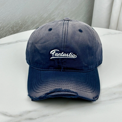 Distressed Washed Cotton Baseball Cap Fantastic Letter Embroidery Retro Frayed Outdoor Sun Hat For Women Men