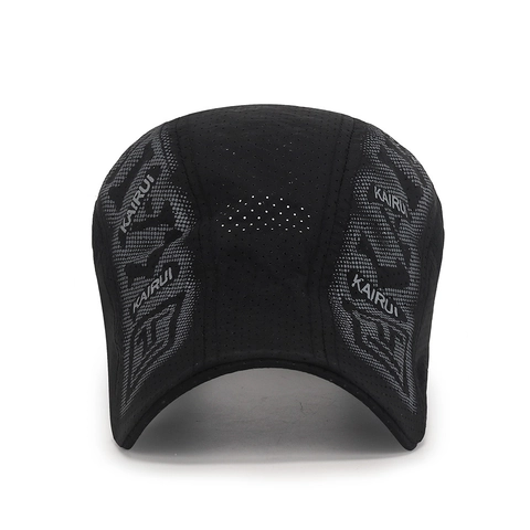 Men Flat Cap Quick Dry Breathable Laser Cut Mesh Ivy Hat Summer Outdoor Sun Protection Casual Adjustable Driving Cap