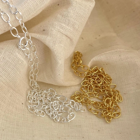 Collana A Catena O In Argento Sterling 925 Catena A Maglie Minimalista Per Donna Gioielli Stile Coreano Quotidiano