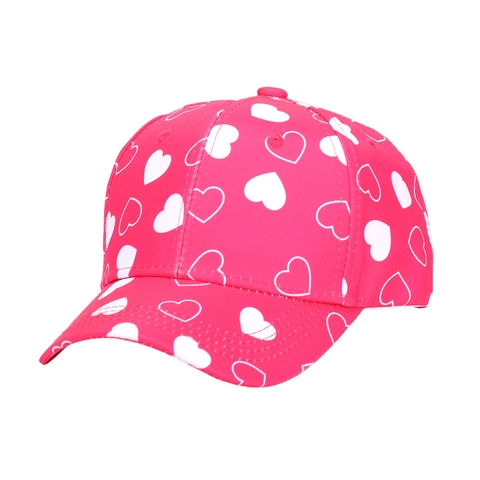 Kids Baseball Cap Polyester Tie Dye Heart Butterfly Daisy Print Rainbow Gradient Sun Protection Adjustable Hat Children