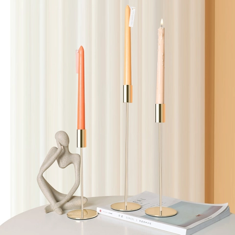 Candle Holders Taper Candles Minimalist Metal Iron Candlestick For Dining Table Home Decor Modern Wedding Party