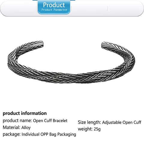 Retro Wikinger Muster Manschetten Armbänder Legierung Antik Silber Finish Verstellbare Offene Armreif Graviertes Herz Für Herren Damen