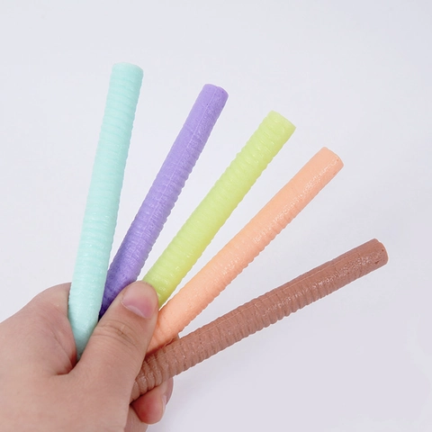 Simulation Chocolate Stick Wafer Roll PVC Toy Colorful Spiral Stripe Fake Food For Photography Props Dollhouse Kitchen