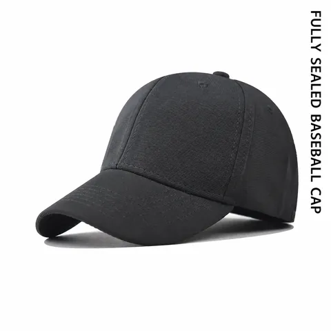 Classic Fitted Baseball Cap Plain Solid Color Stretchable Breathable Curved Brim Sun Hat Polyester Sports Casual Headwear