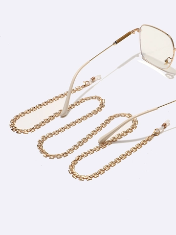 Metall Brillenkette Gold Geometrische Brillenband Rutschfeste Halterung Für Sonnenbrillen Lesebrillen Und Masken