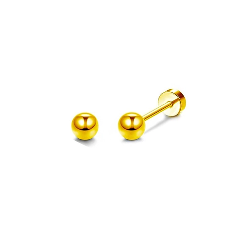 Orecchini a Bottone Geometrici Unisex in Acciaio Inossidabile Placcato Oro Cuore Stella Croce Strass Gioielli da Piercing