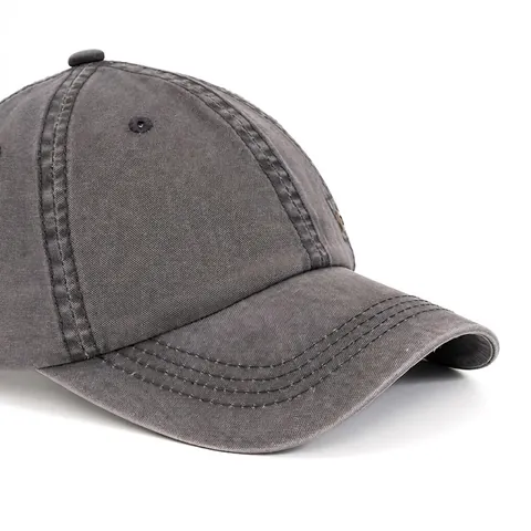 Berretto Da Baseball In Cotone Lavato Vintage Distressed Soft Top Regolabile Dad Hat Per Uomini Protezione Solare