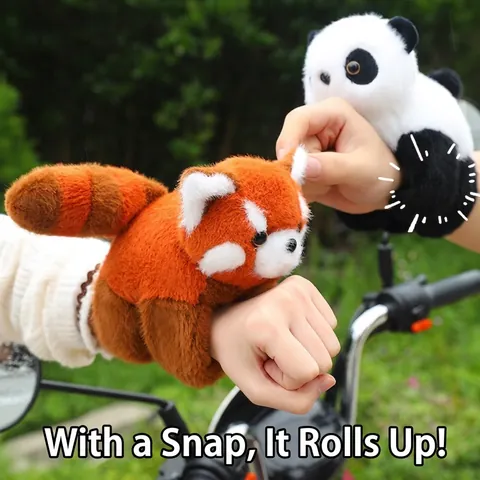 Plüsch Tier Klapparmband Weiches Spielzeug Armband Für Kinder Wasserschwein Panda Fuchs Dekorative Geschenk Mit PP Baumwolle
