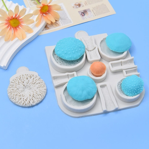 Mushroom Silicone Mold Fondant Cake Decoration Chocolate Baking Tool DIY Craft Resin Casting Fungi Texture Shape