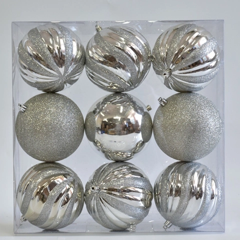 Addobbi Natalizi Da Appendere Plastica PVC Glitter Dipinti Decorazioni Festive Pendenti Forme Di Stelle E Caramelle