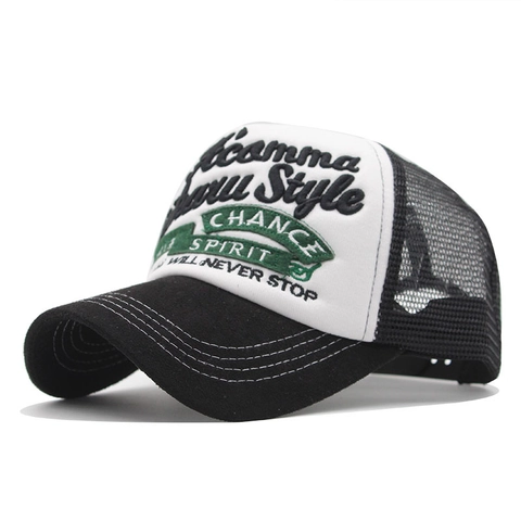 Unisex Trucker Hat Mesh Baseball Cap Mit 3D Buchstaben Stickerei Verstellbar Atmungsaktiv Sonnenschutz Streetwear Stil
