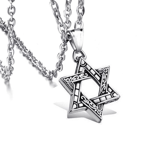 Collana Lunga Con Ciondolo Hip Hop Lega Esagramma Geometrico Freccia Croce Ancora Catena Gioielli Di Moda Uomo Donna