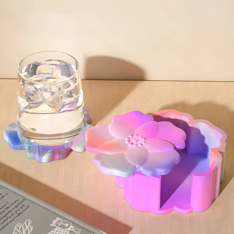 Flower Sakura Silicone Mold For DIY Resin Casting Coaster And Storage Box Handmade Craft Decor