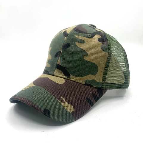 Kinder Trucker Pet Camouflage Print Ademend Mesh Honkbalpet Outdoor Zonbescherming Voor Peuters