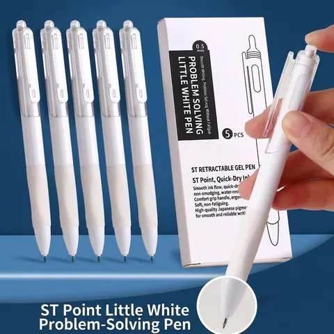 Bolígrafo De Gel Retráctil Minimalista 0.5mm Punta ST Secado Rápido Colores Morandi Papelería Oficina Escuela