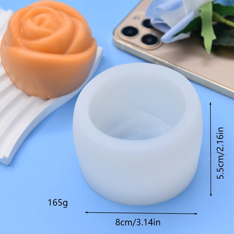 Roos Bloem Siliconen Vorm 3D Mousse Cake Decoratie Chocolade Kaars Zeep DIY Bakgereedschap Handgemaakt