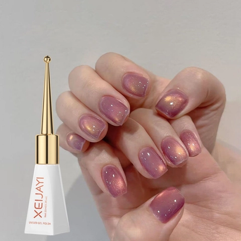 Professional Cat Eye Nail Gel Polish UV LED Soak Off Magnetic Glitter Shimmer Manicure Art Long Lasting High Gloss