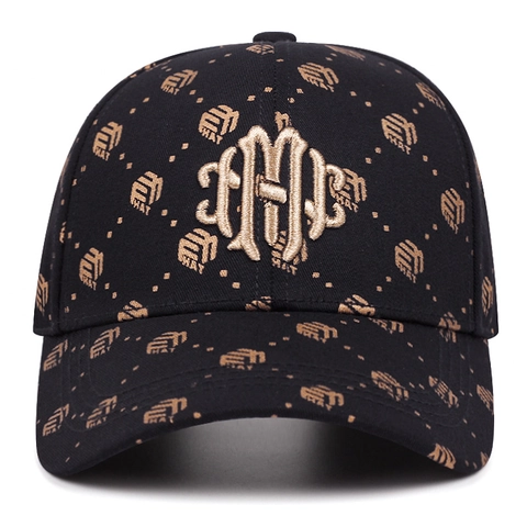 Casquette De Baseball Tendance Avec Imprimé Monogramme Et Broderie 3D Chapeau Soleil Ajustable Pour Hommes Femmes