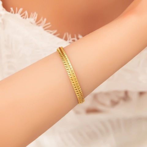 Lussuoso Bracciale in Acciaio Inossidabile per Donna Placcato Oro 18K Non Sbiadito Elegante Catena Cubana Cuore Strass Gioielli da Mano Moda