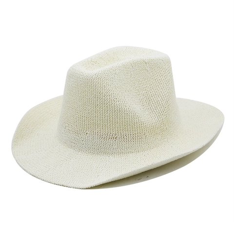 Unisex Wide Brim Fedora Straw Hat Summer Beach Sun Protection Panama Style Vintage Breathable Lightweight Travel Accessory