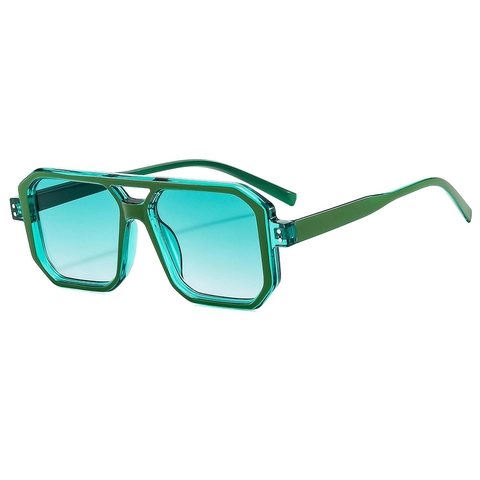 Occhiali Da Sole Retro Montatura Quadrata Grande Doppio Ponte Protezione UV Occhiali Tendenza Per Uomo Donna Moda Outdoor
