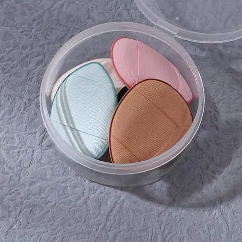 Mini Finger Makeup Puff Polyurethane Soft Water Drop Heart Shape Thumb Sponge For Concealer Foundation Detail Dry Wet Use