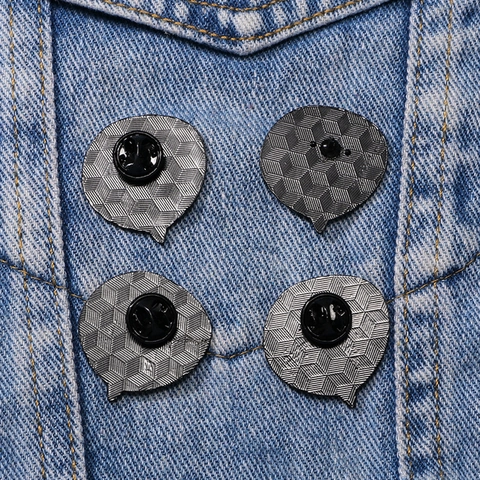 Speech Bubble Enamel Pin Set Alloy Slogan Brooches I Have Social Anxiety I Need Personal Space Clothing Jackets Jewelry Gift
